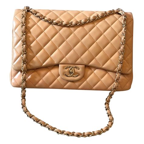 sac chanel jumbo beige|chanel maxi bags.